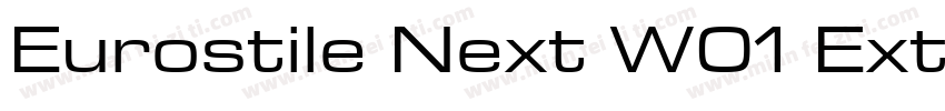 Eurostile Next W01 Ext Bold字体转换